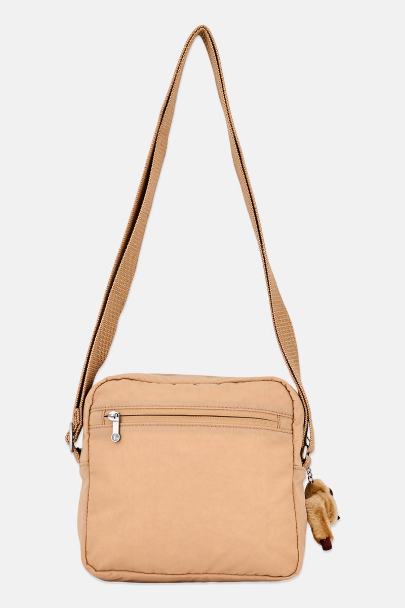 kipling Women Brand Logo  Cross Body Bag, Beige - Image 4